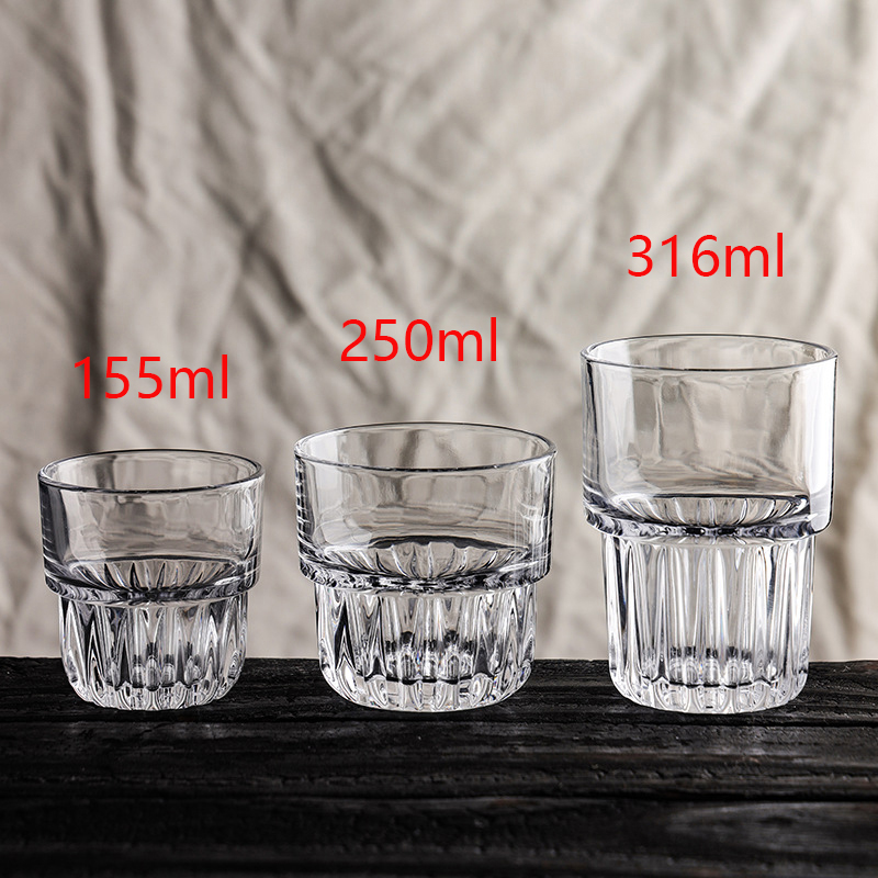 Espresso Shot Glass - Taza de café de 155ml/250ml/316ml, vasos