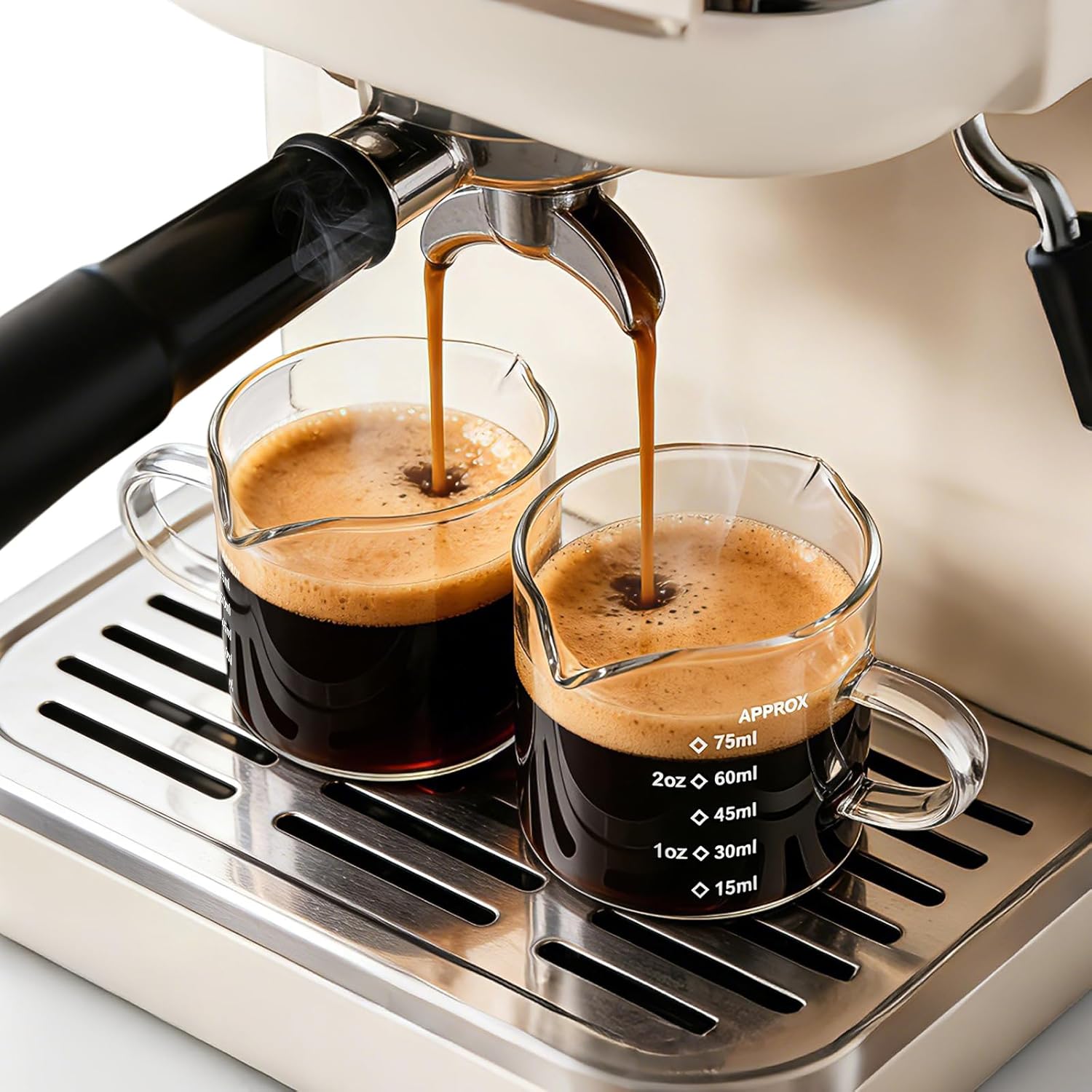 Espresso Shot Glass - 1/2 tazas de café expreso de