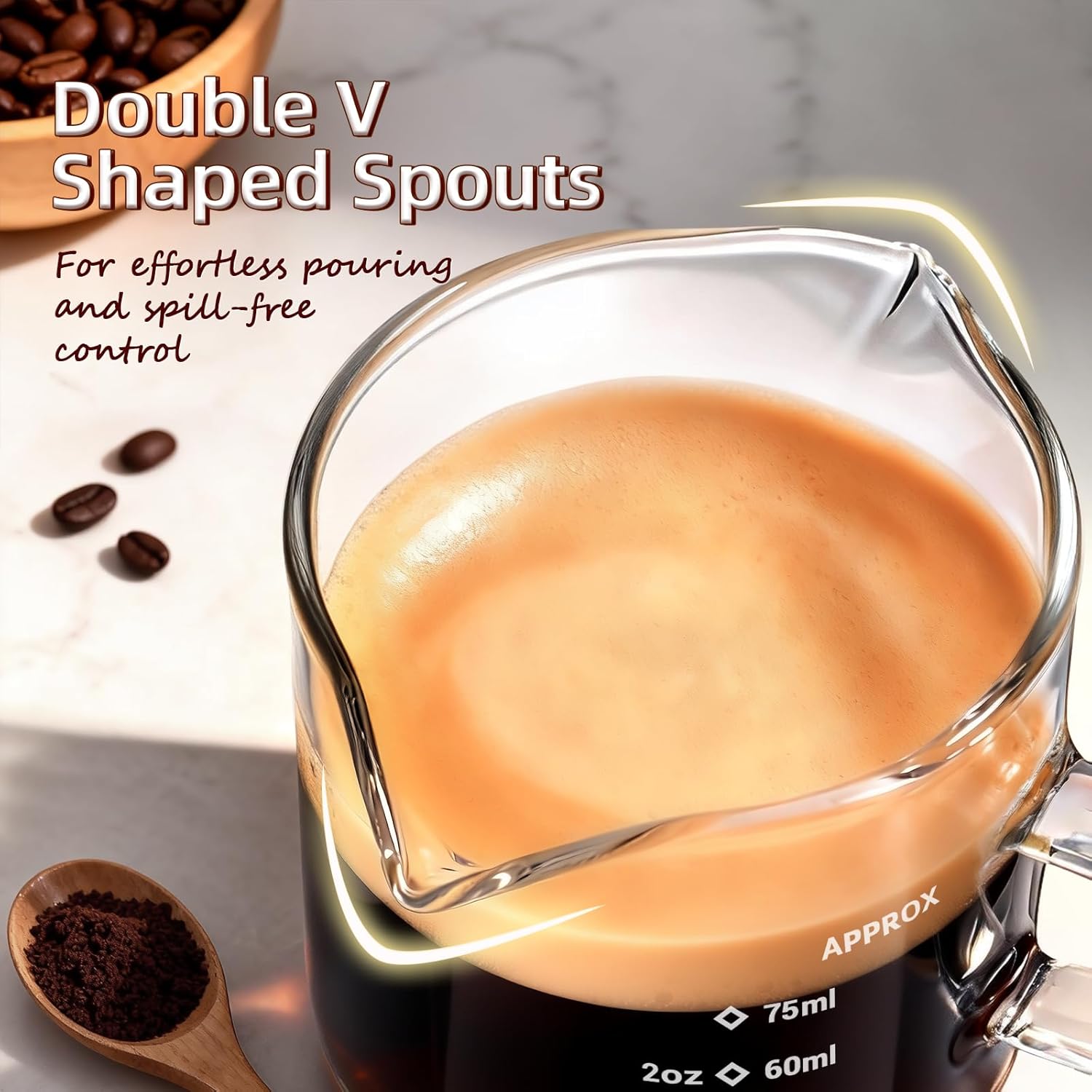 1/2 tazas de café expreso de 4 - Espresso Shot Glass reseña y precio