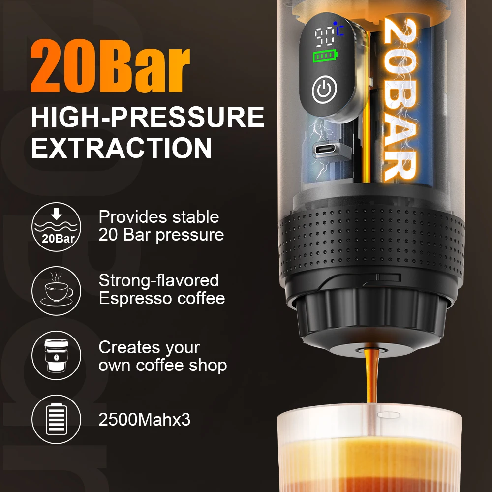 Cafetera expreso portátil eléc - Coffee Equipment At Home reseña y precio